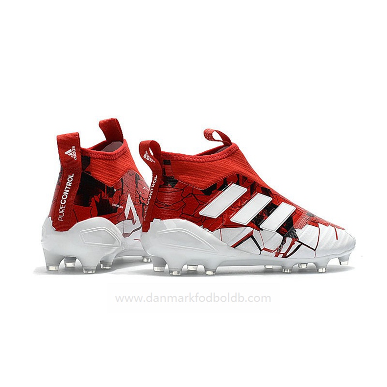 Adidas Ace 17+ Purecontrol FG Fodboldstøvler Herre – Rød Hvid